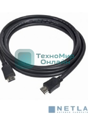 Кабель Cablexpert HDMI CC-HDMI4-30M, 19M/19M, v1.4, медь, позол.разъемы, экран, усилитель сигнала, 30м, черный, пакет