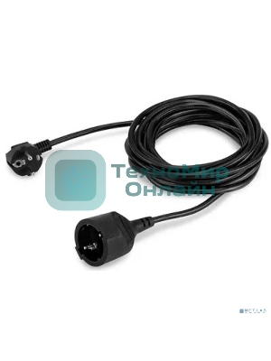 Сетевой удлинитель Buro BU-PS1.10/B 10м (1 розетка) черный (пакет ПЭ)