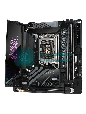 Материнская плата Gigabyte Z890I AORUS ULTRA, LGA 1851, Intel Z890, 2xDDR5, 2xSATA, 2xM.2, 1xPCIe 5.0 x16, 1xDP, 1xHDMI, 1xUSB-C, 1x Thunderbolt 4, 1x 2.5Gb LAN, 2xUSB-A 3.2 Gen 1, 3xUSB-A 3.2 Gen 2, 2x3.5 мм, TOSLINK, 7.1, 1xUSB4, Mini-ITX