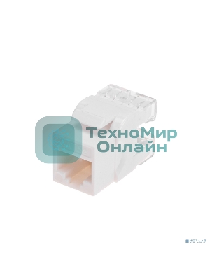 Модуль Keystone Rexant Jack RJ-45(8P8C), UTP неэкранированный, CAT 5e, тип 180 градусов, белый PRO