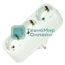 Тройник Makel 3 гнезда 16 А c заземлением линейный