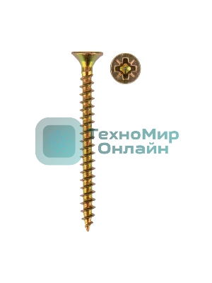 Саморез универсальный Kranz 3.5х40, желтый цинк, упаковка поставщика (12 000 шт.)