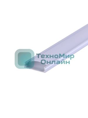 Комплект врезного алюминиевого профиля с рассеивателем Rexant 24х6 мм, 1 м