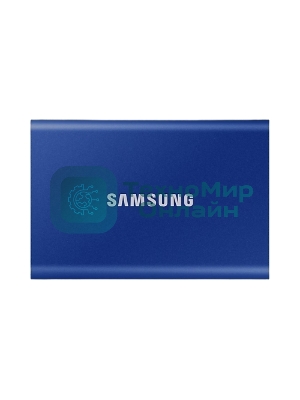 Внешний SSD Samsung T7, 2TB, USB 3.2 Gen 2 Type-C, R/W 1050/1000, синий