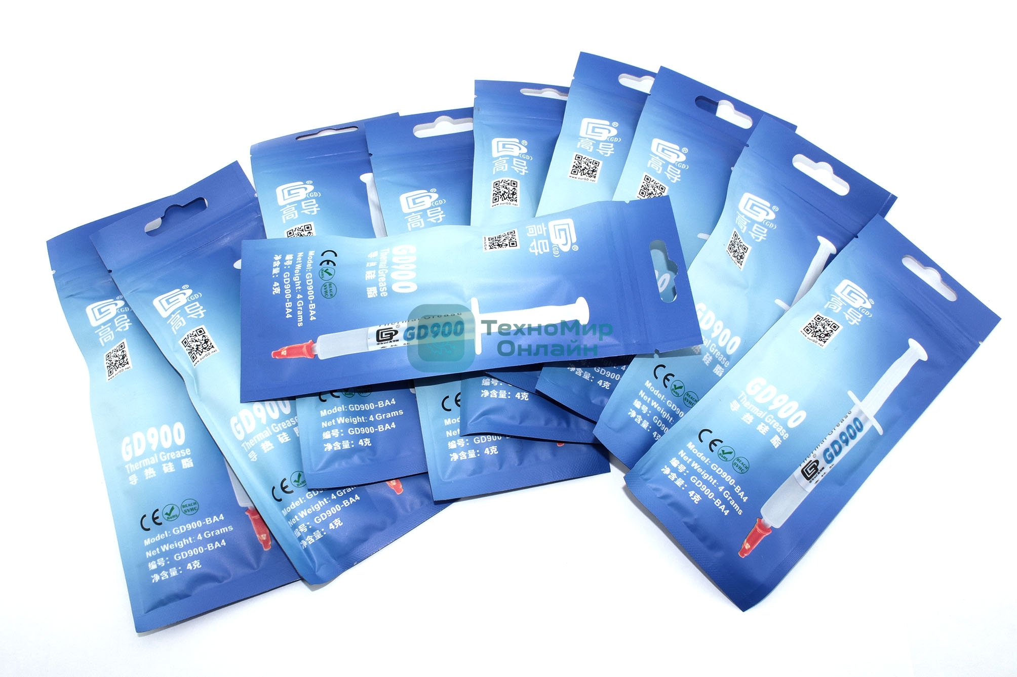 Термопаста GD900 BA4 4 грамма в пакете 10 шт