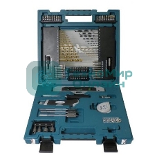 Наборы Makita D-31778 Набор 104шт,отвертка ручн,держ-ль магн,отв.насадки,сверла д\дер,мет,бет,рулетка,ур-нь,зенкер,нож,чем 