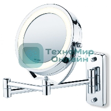 Зеркало косметическое Beurer BS59 d=11см, настенное, с подсветкой, хром
