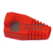 Защитные колпачки для кабеля 6,0мм cat.5, на соединение коннектора с кабелем, оранж., 100 шт. в пчк