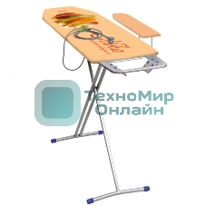 Доска гладильная НИКА 3, размер: 122/34,5, материал: фанера, европодставка под утюг (полимер) с терм