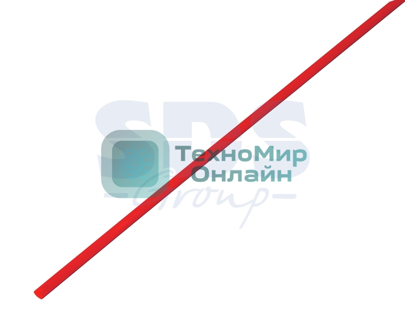 Термоусаживаемая трубка Rexant 8,0/4,0 мм, красная (бухта 100 м)