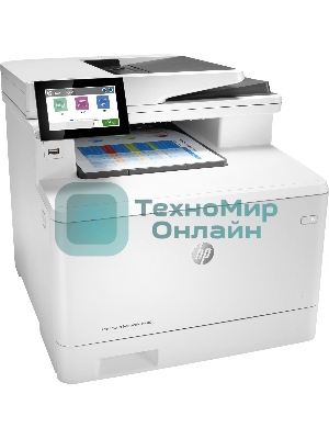 МФУ лазерное HP Color LaserJet Pro M480f (3QA55A), A4, цветной, печ. до 27 стр/мин., скан. до 29 стр/мин. (ч/б) 20 стр/мин. (цвет), 600 x 600 dpi, USB, RJ-45, Air Print, Mopria