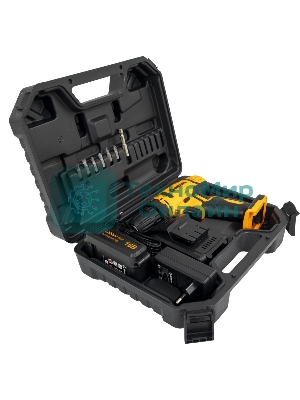 Дрель-шуруповерт аккумуляторная Вихрь ДА-16Л-2К 72/14/32, Аккумуляторная, 16В, 2 АКБ, Кейс