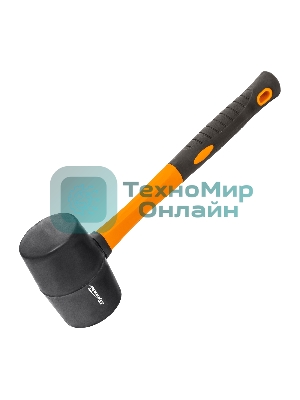 Киянка резиновая Sparta 450 г, черная резина, фибергласовая рукоятка