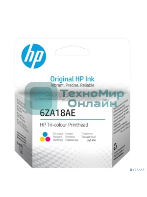 Печатающая головка HP 6ZA18AE многоцветный для HP InkTank 100/300/400 SmartTank 300/400/500/600 SmartTankPlus 550/570/650