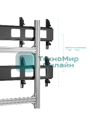 Напольный мобильный стенд ONKRON FSPRO2L-22 для видеостен 2х2 4 x 40”- 50