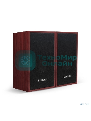 Акустическая система 2.0 ExeGate EX287059RUS Tango 314 (питание USB, 2х3Вт (12 Вт RMS), 80-20000Гц, темное дерево)