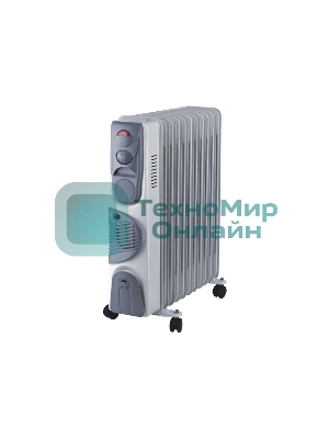Обогреватель масляный Оазис BВ-25Т с тепловентилятором, 11 секций