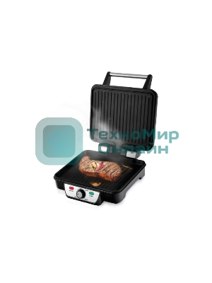 Гриль контактный электрический Centek CT-1463 1800 Вт, 2 жаровни 280х230 мм, антипригар, нагрев 240 гр, нерж отдел