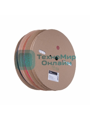 Термоусаживаемая трубка Rexant 8,0/4,0 мм, красная (бухта 100 м)