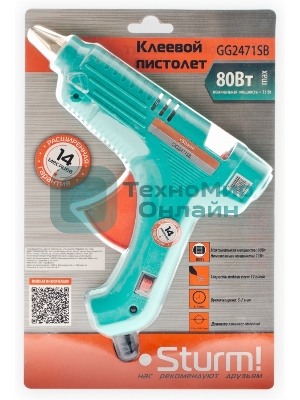 Клеевой пистолет Sturm! GG2471SB 33Вт 12гр/мин стерж.:11х100мм