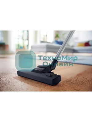 Пылесос Philips XB2022/01 темно-синий, 360/1800 Вт, уборка сухая, пылесборник контейнер 1.3 л