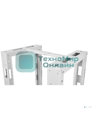 Стойка двухрамная ЦМО СТК-24.2 24U 620 мм X 800 мм направл. закл. гайки 250 кг серый