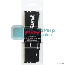Оперативная память Kingston Fury Beast, DDR5, 16Gb (1x16Gb), 5600MHz, CL36, DIMM, с радиатором, RGB, черный