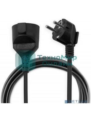 Сетевой удлинитель Buro BU-PS1.5/B 5м (1 розетка) черный (пакет ПЭ)