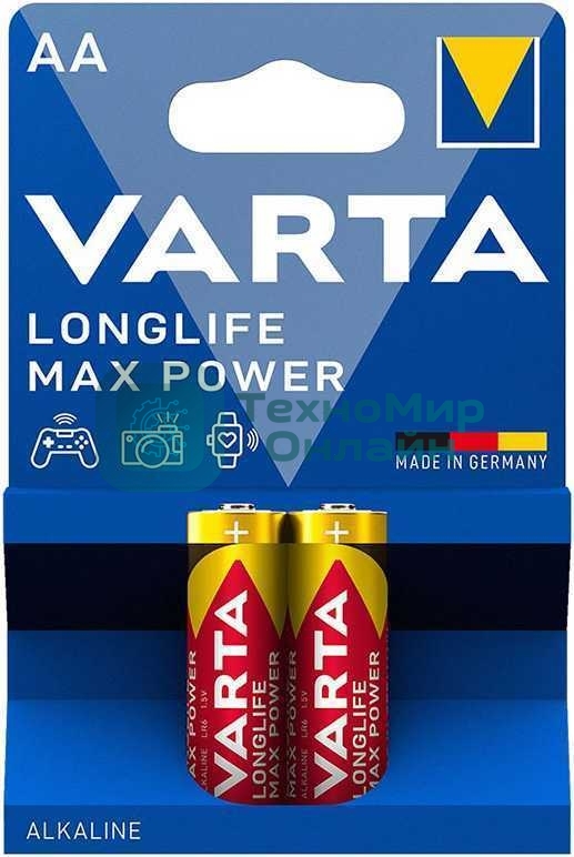 Батарейки VARTA MAX TECH AA бл 2 04706101412
