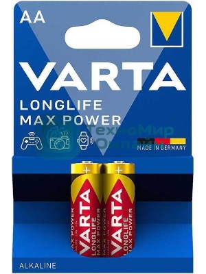 Батарейки VARTA MAX TECH AA бл 2 04706101412