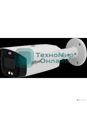 Уличная цилиндрическая IP-видеокамера TiOC Dahua DH-IPC-HFW3849T1P-AS-PV-0360B-S5 с ИИ и активным сдерживанием 8Мп, 1/2.7” CMOS, объектив 3.6мм, видеоаналитика, ИК 30м, LED 30м, IP67