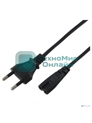 Шнур сетевой Rexant вилка СЕЕ 7/16 - разъем IEC 320 C7, кабель 2x0,5 мм, 3 м (PE пакет)