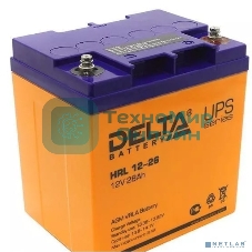 Аккумуляторная батарея Delta HRL 12-26 X напряжение 12В, емкость 28А·ч (165х125х175мм)