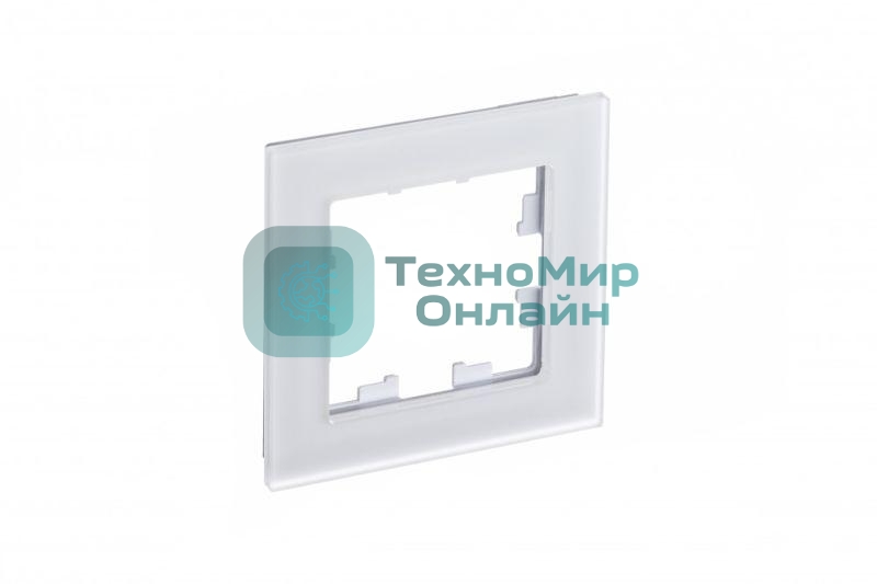 Рамка 1-м AtlasDesign Nature матовый стекло белый SchE