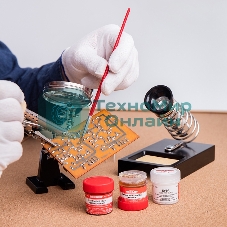 Набор для пайки Rexant К3, твердый флюс (канифоль, флюс БУРА, паяльный жир)