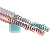 Кабель акустический Rexant 2х1,00 мм², прозрачный SILICON, мини-бухта 10 м