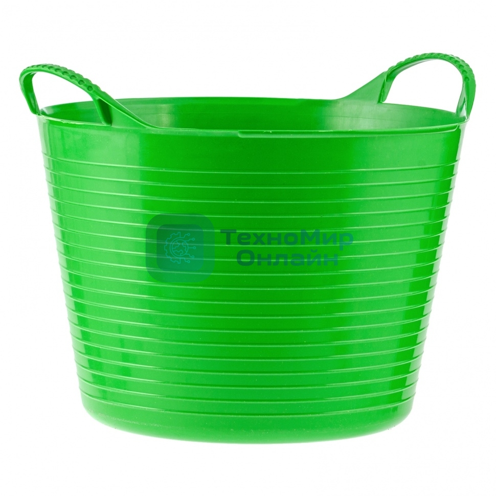 Ведро гибкое Сибртех сверхпрочное 14 л, зеленый