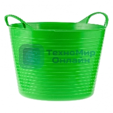 Ведро гибкое Сибртех сверхпрочное 14 л, зеленый
