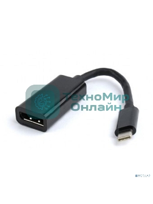 Переходник Cablexpert USB Type-C/DisplayPort, 15 см, пакет (A-CM-DPF-01)