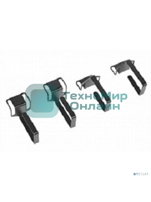 Органайзер кабельный одинарный изгонутый, черный