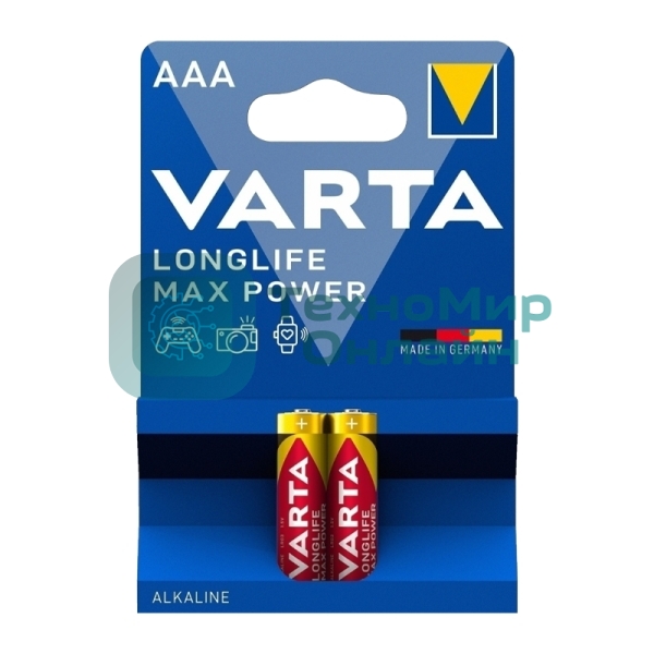 Батарейка VARTA LONGLIFE MAX P. AAA бл. 2