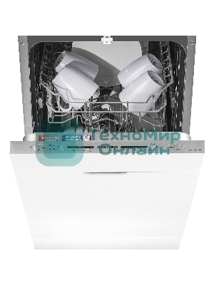 Встраиваемая посудомоечная машина Maunfeld MLP-08S, серебристый, 44.8 см, 9 компл., 49 дБ, класс A++