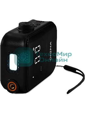 Автомобильный компрессор Digma QBK-120B черный, шланг 0.2м