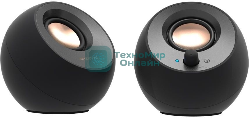 Акустическая система Creative Pebble V3 MF1700 2.0 черный 8Вт BT
