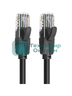 Патч-корд Vention прямой UTP cat.6, RJ45 - 8м. черный