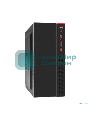 Компьютерный корпус Miditower ExeGate AA-443 (ATX, без БП, 2хUSB+HD Audio, черный)