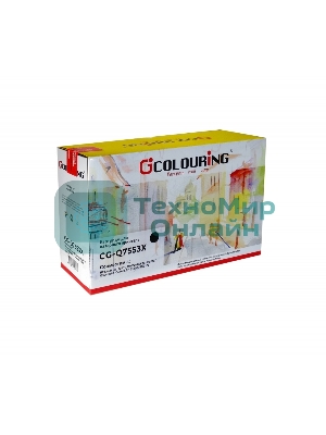 Картридж лазерный Colouring CG-Q7553X/715 черный (7000 стр.) для HP LJ P2010/P2014/P2015/2015d/2015n/M2727/M2727nf/M2727nfs/Canon LBP-3310/3370