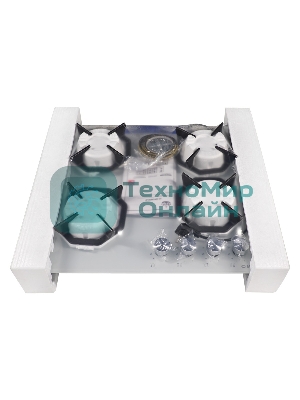 Газовая варочная панель Maunfeld EGHG.64.2CW/G белый