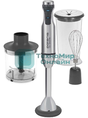 Блендер погружной Polaris PHB1591L Silent 1500 Вт, погружной, серебристый/черный