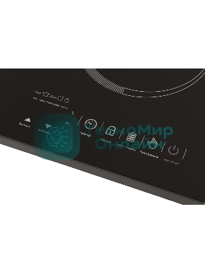 Электрическая плитка Kitfort KT-105 черный (настольная)